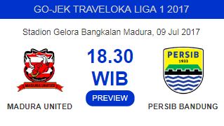 Prediksi Madura United vs Persib Bandung Minggu 9 Juli 2017