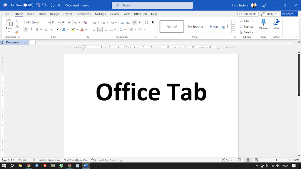 Download Office Tab Add On untuk Microsoft Office